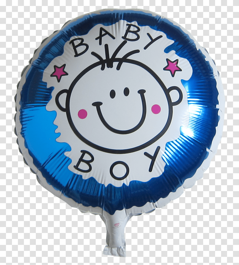 Round Baby Shower Mylar Balloon Baby Boy Round Foil Balloon, Label, Logo Transparent Png