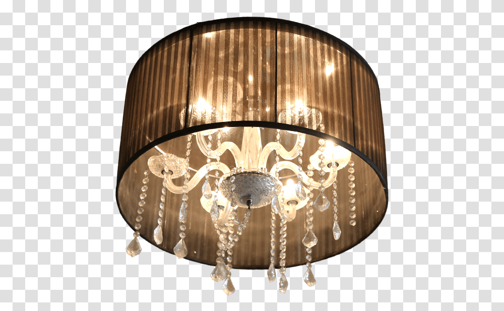 Round Black Chandelier Lampshade, Light Fixture, Ceiling Light Transparent Png