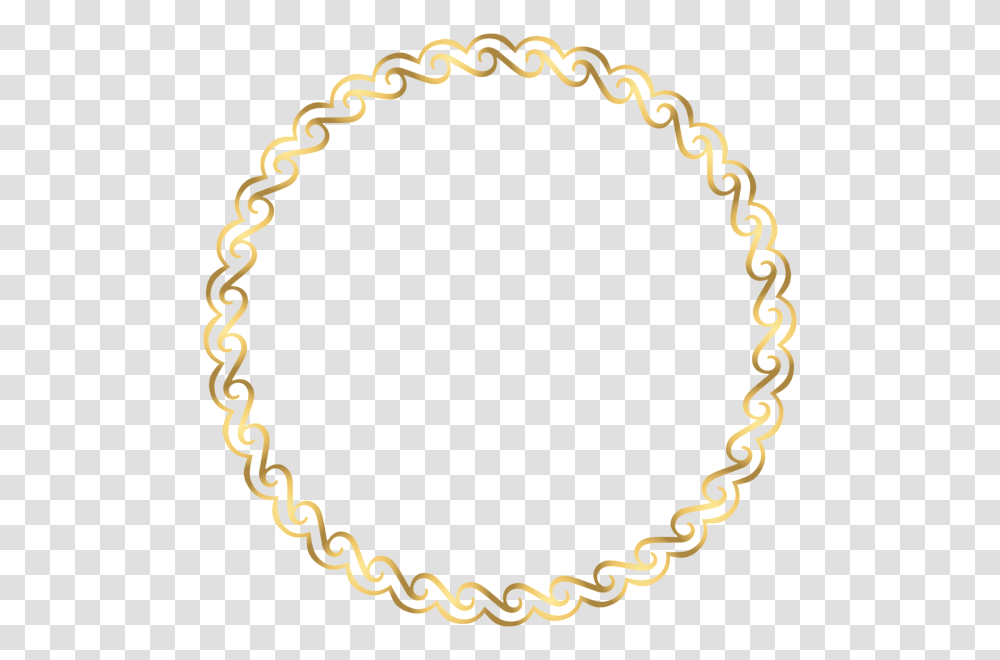 Round Border Deco Frame Clip, Chain, Oval Transparent Png