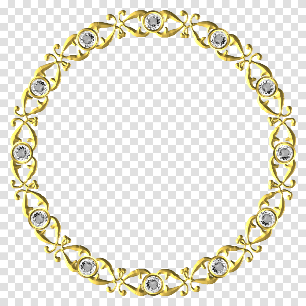 Round Border Gold For Wedding, Bracelet, Jewelry, Accessories, Accessory Transparent Png