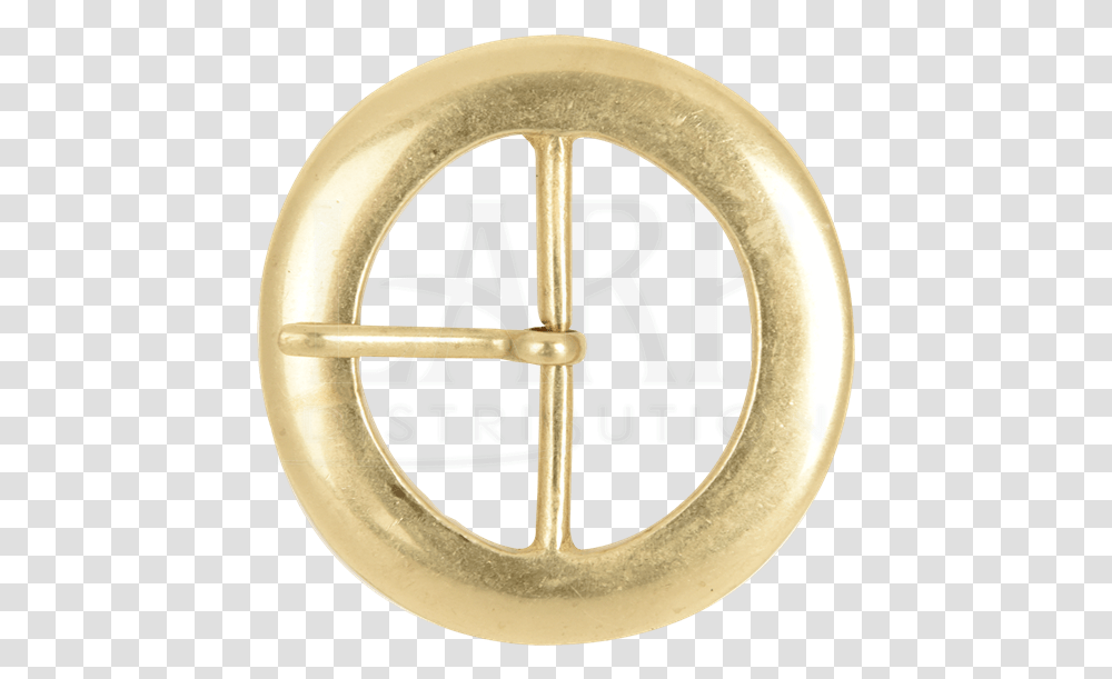 Round Brass Belt Buckle Gold Belt Buckle Round, Machine, Logo, Symbol, Trademark Transparent Png