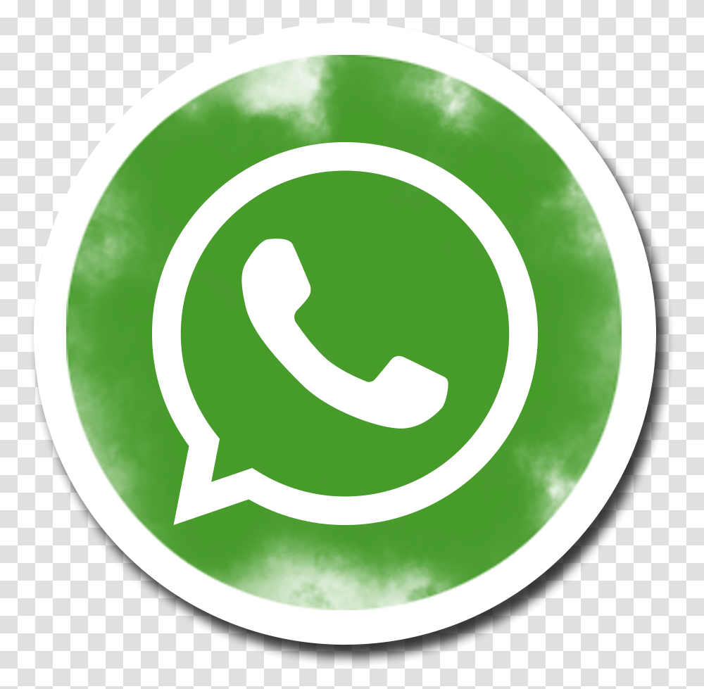 Round Brush Whatsapp Social Media Icon Logo Smoke Effect Whatsapp Not, Symbol, Trademark, Text, Alphabet Transparent Png