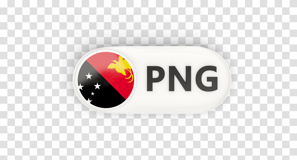 Round Button With Iso Code Illustration Of Flag Papua Papua New Guinea Roundel, Label, Text, Logo, Symbol Transparent Png