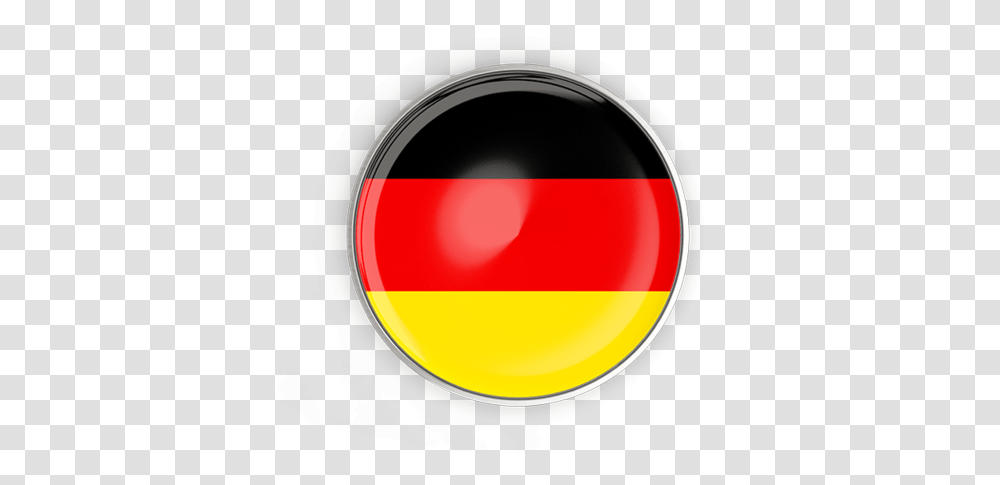 Round Button With Metal Frame Germany Flag Button, Sphere Transparent Png