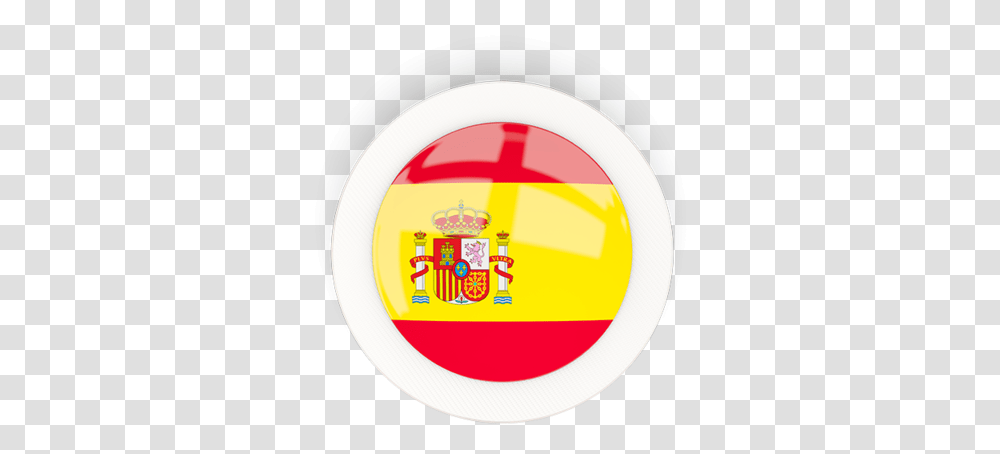 Round Carbon Icon Spain Flag Flag Round, Label, Logo Transparent Png