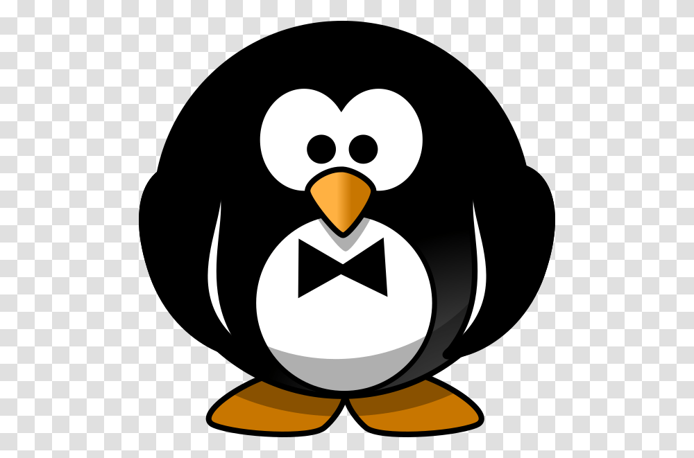 Round Cartoon Penguin, Bird, Animal, Snowman, Winter Transparent Png