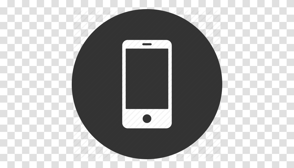 Round Cell Phone Icon Mobile Phone, Electronics, Iphone Transparent Png