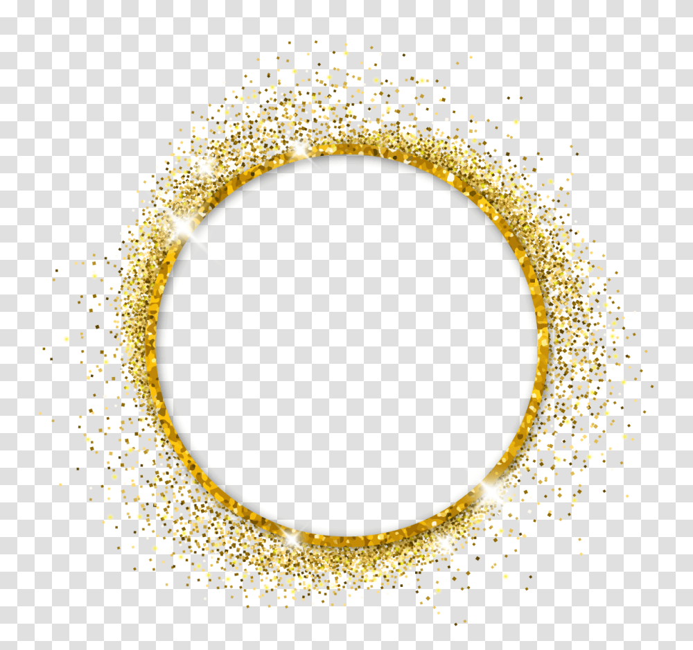 Round Circle Glitter Sparkles Sticker By Candace Kee Gold Circle Vector, Graphics, Art, Flare, Light Transparent Png