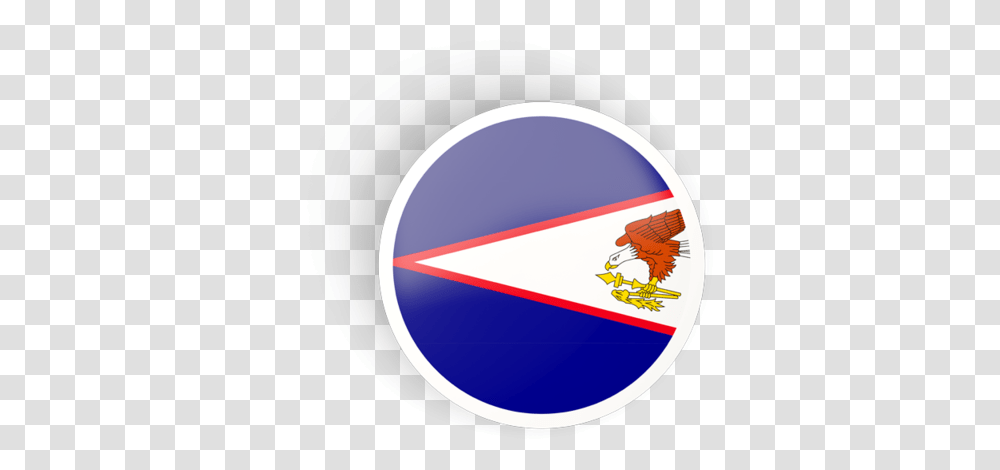 Round Concave Icon American Samoa Flag, Logo, Trademark, Outdoors Transparent Png