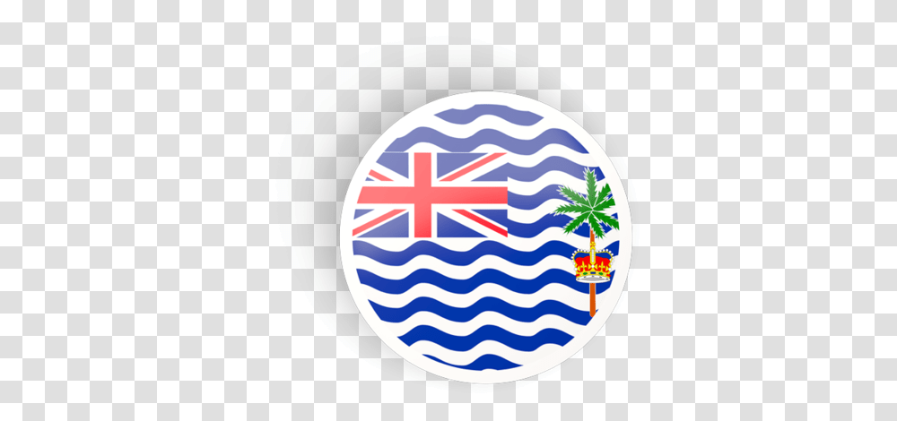 Round Concave Icon British Indian Ocean Flag, Logo, Trademark, Label Transparent Png