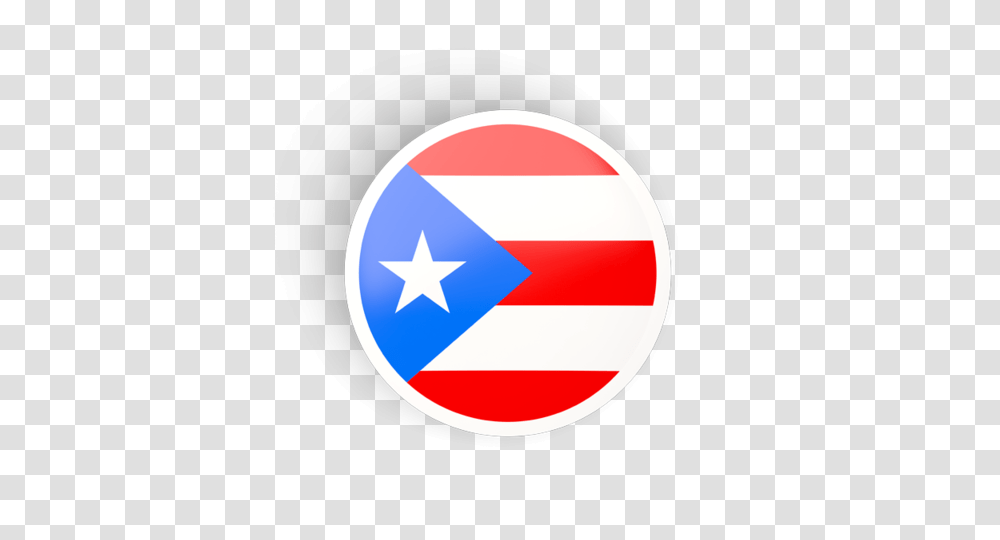 Round Concave Icon Illustration Of Flag Of Puerto Rico, Logo, Trademark, Sign Transparent Png