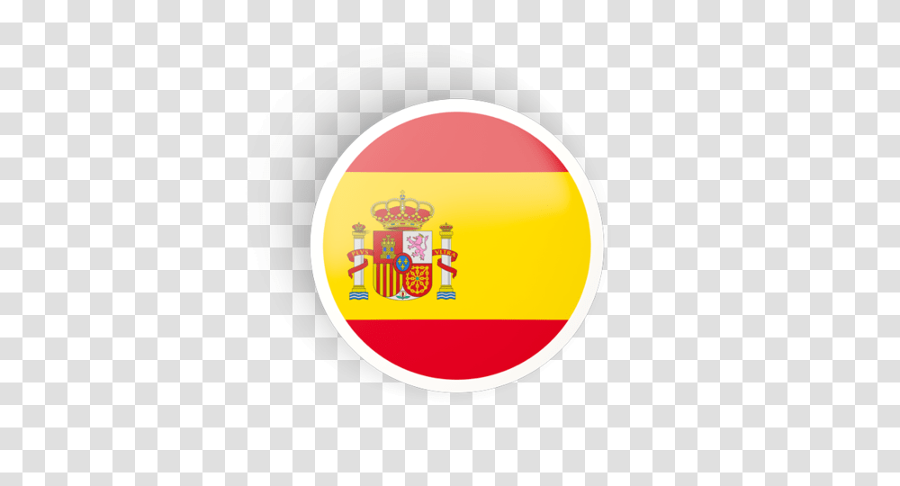 Round Concave Icon Illustration Of Flag Of Spain, Food, Logo Transparent Png