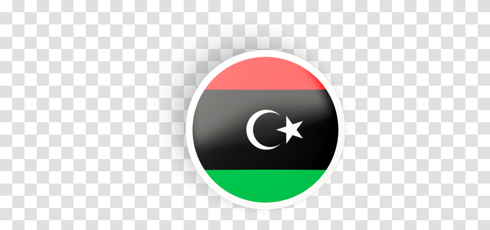 Round Concave Icon Libya Flag Round, Outdoors, Symbol, Nature, Logo Transparent Png
