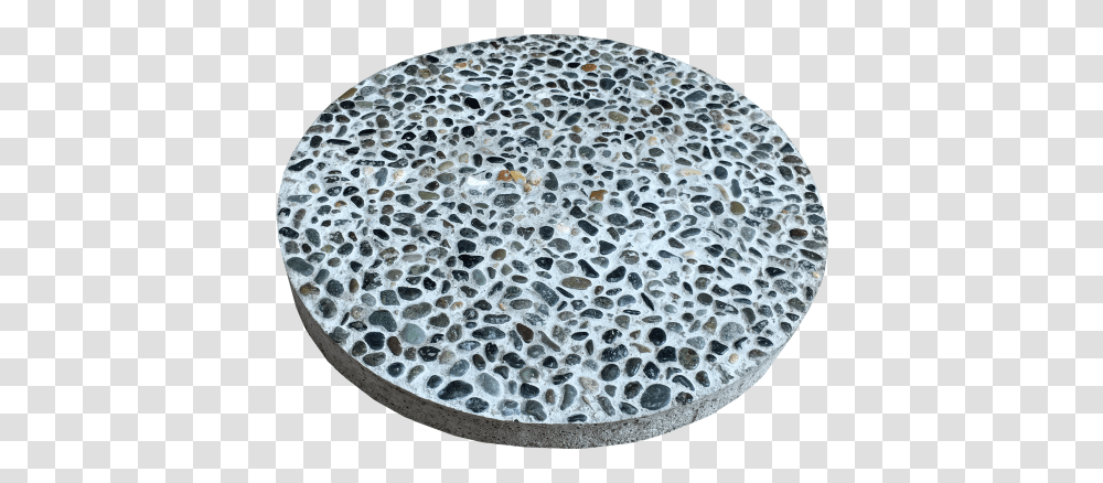 Round Concrete Slabs, Rug, Pebble, Walkway, Path Transparent Png