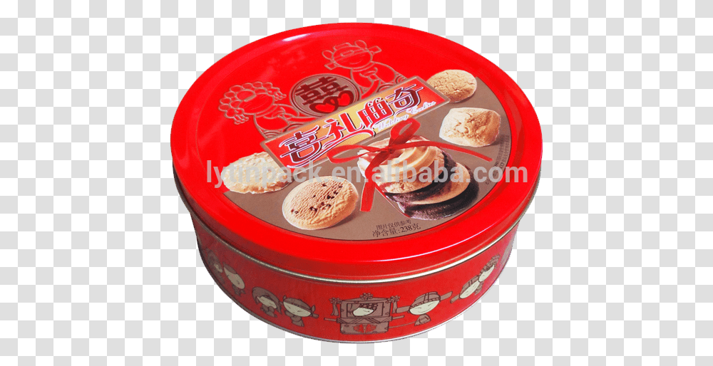 Round Cookies Iron Tin Box Metal Packaging For Dessert, Sweets, Food, Confectionery, Bread Transparent Png
