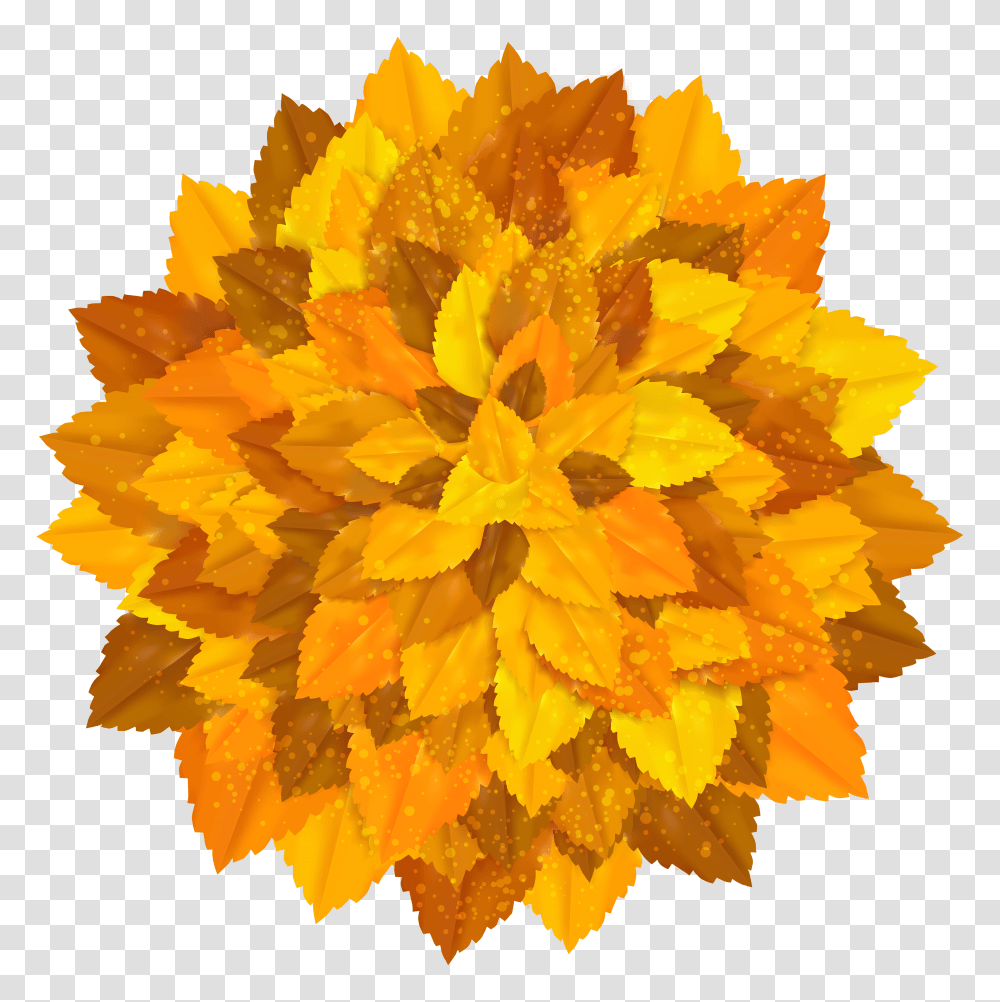 Round Decoration With Autumn Leaves Clipart Gallery, Floral Design, Pattern, Plant Transparent Png