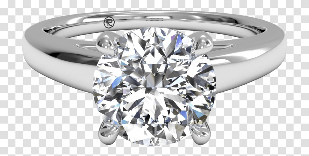 Round Double Band Engagement Ring Channel Set Diamond Solitaire Ring, Gemstone, Jewelry, Accessories, Accessory Transparent Png