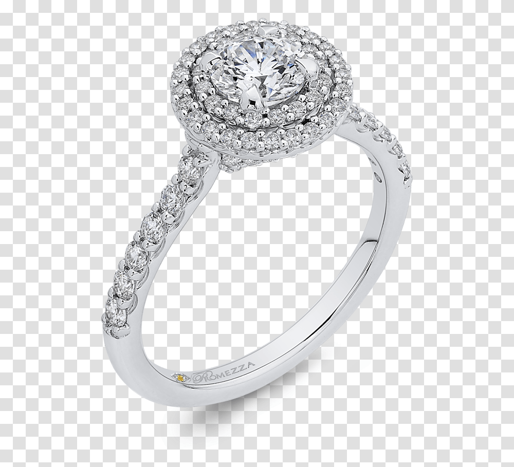 Round Double Halo Engagement Ring Pre Engagement Ring, Jewelry, Accessories, Accessory, Platinum Transparent Png