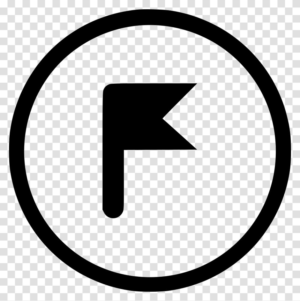 Round Flag Pointer Point Position Diga No A Dilma, Sign, Road Sign, Recycling Symbol Transparent Png