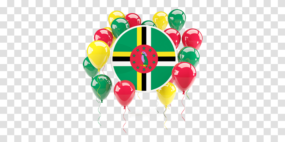 Round Flag With Balloons Nigerian Flag Balloons, Sweets, Food, Confectionery Transparent Png