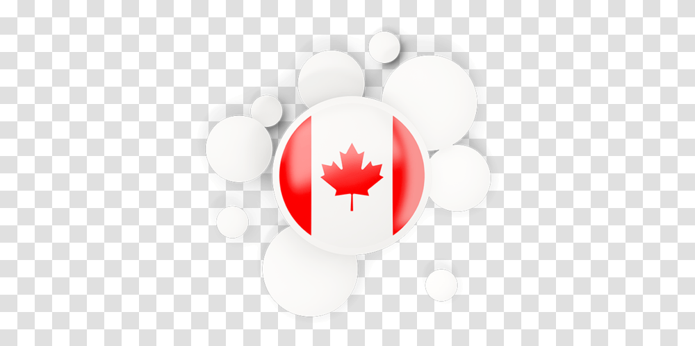 Round Flag With Circles Canada Flag, Leaf, Plant, Balloon, Outdoors Transparent Png