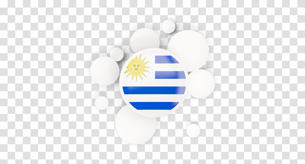 Round Flag With Circles Illustration Of Flag Of Uruguay, Logo, Trademark, Balloon Transparent Png