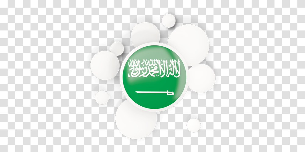 Round Flag With Circles Saudi Arabia Flag, Outdoors, Nature, Texture Transparent Png