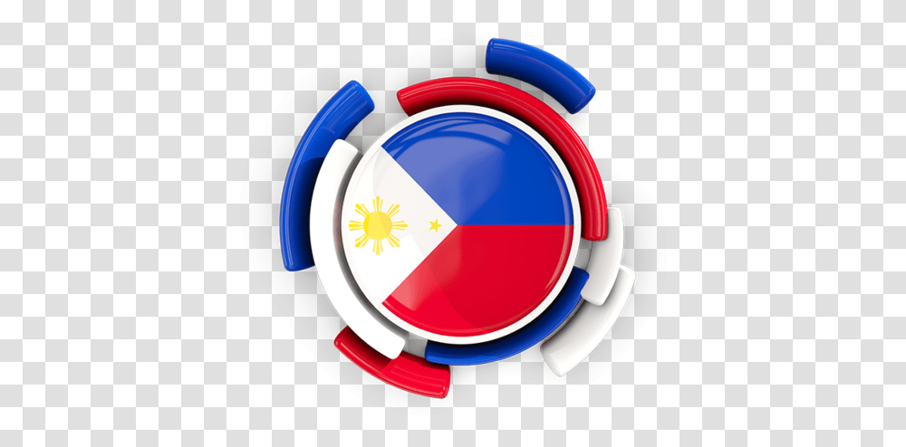 Round Flag With Pattern Circle Philippine Flag Icon, Tape, Armor Transparent Png