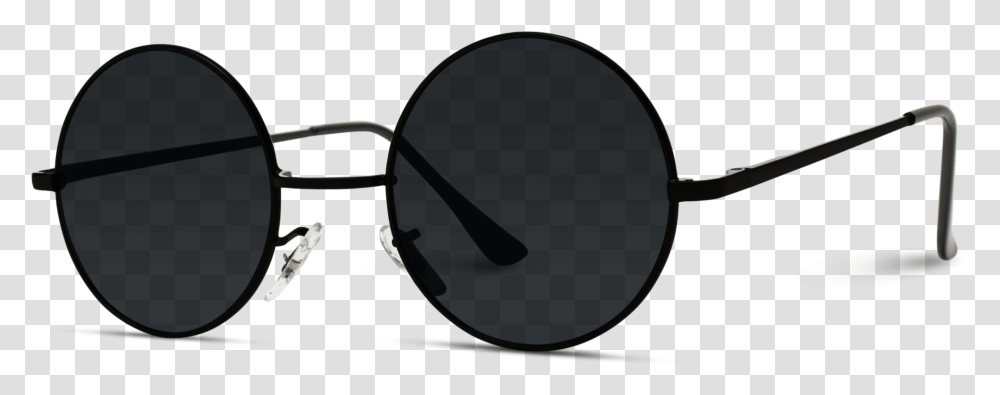 Round Flat Black Lens Classic Metal Frame Circle Sunglasses John Lennon Sunglasses, Accessories, Accessory, Frying Pan, Wok Transparent Png