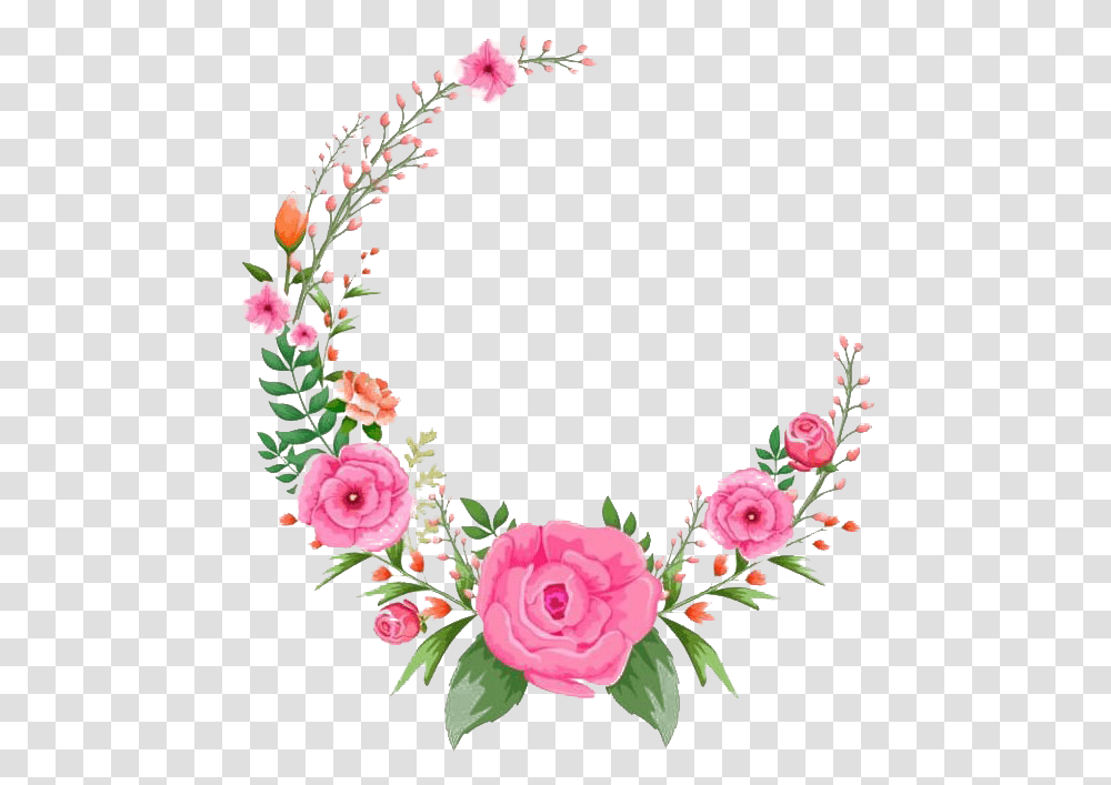 Round Floral Images Flower Frame, Plant, Blossom, Rose, Flower Arrangement Transparent Png