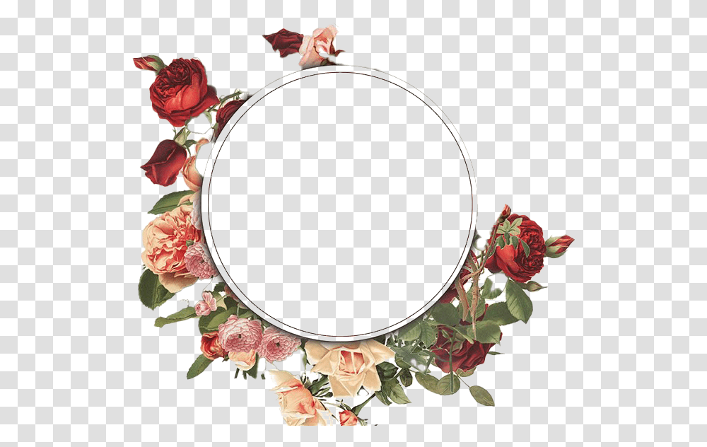 Round Flower Frame Vintage Flower Frame, Floral Design, Pattern Transparent Png