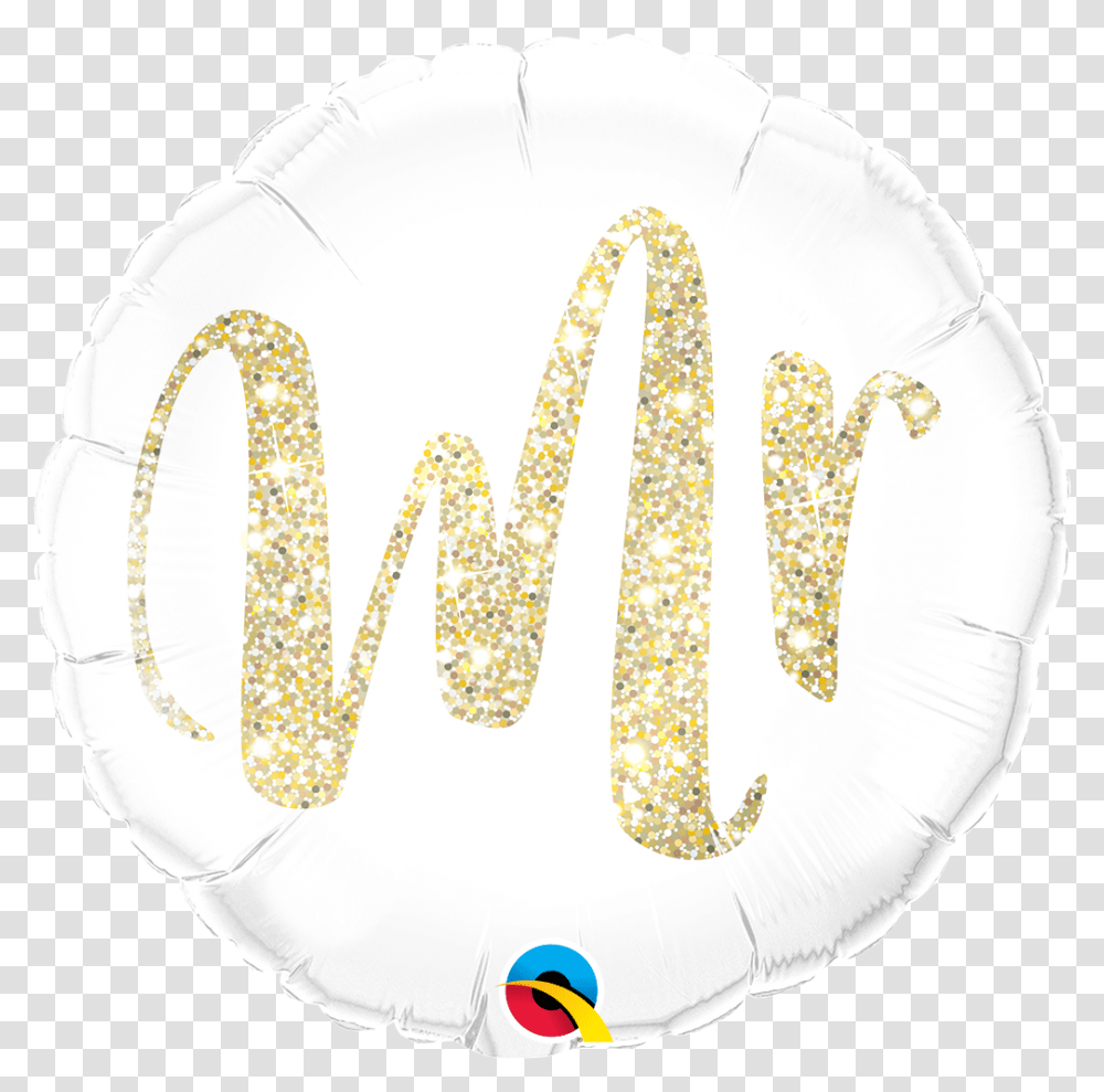 Round Foil Mr Glitter Gold, Handwriting, Calligraphy, Number Transparent Png