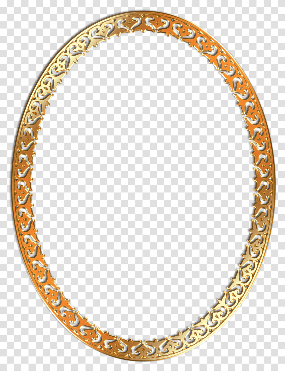 Round Frame Clipart Golden Oval Frame, Rug, Necklace, Jewelry, Accessories Transparent Png