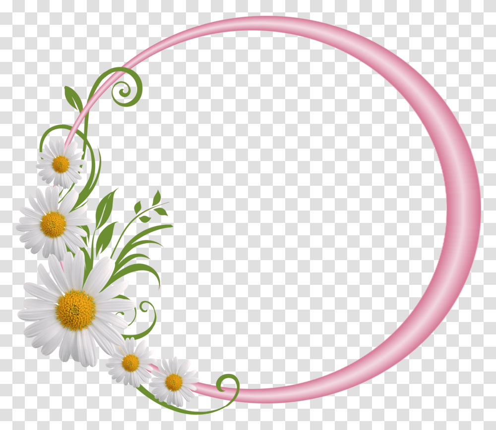 Round Frame, Floral Design, Pattern Transparent Png