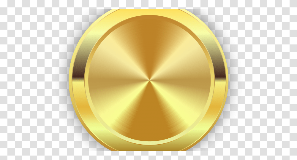 Round Gold Circle, Lamp, Gold Medal, Trophy Transparent Png