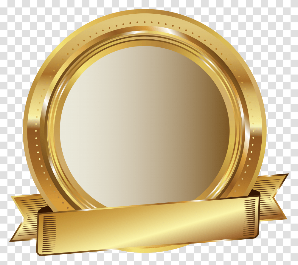 Round Gold Plate Transparent Png