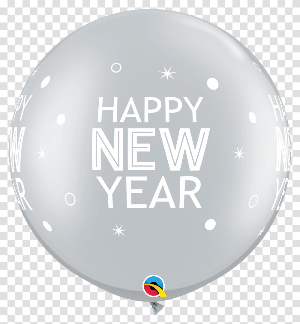 Round Happy New Years, Light, Balloon, Lightbulb, Advertisement Transparent Png