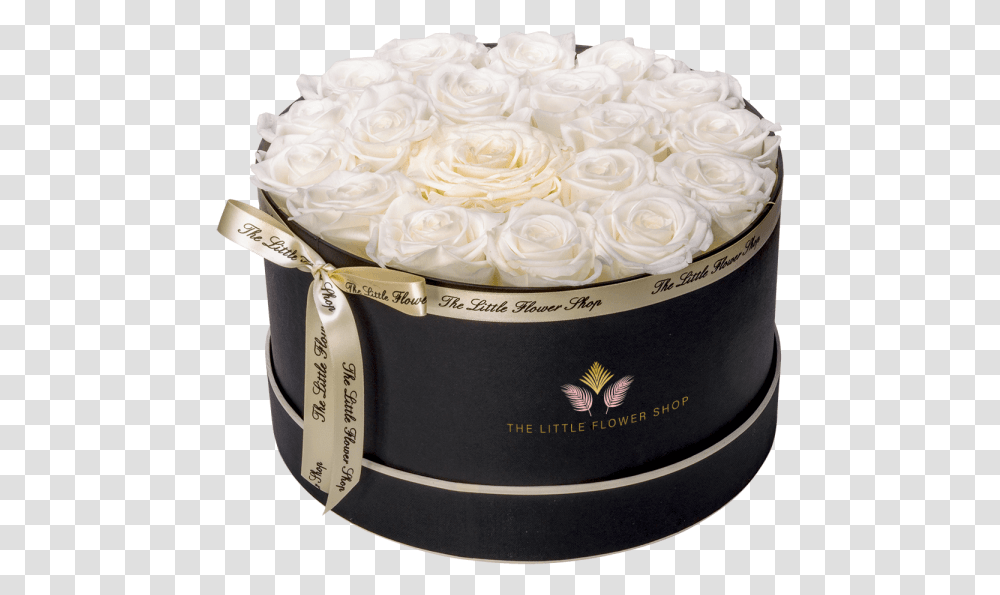 Round Hat Box Garden Roses, Dessert, Food, Cake, Floral Design Transparent Png