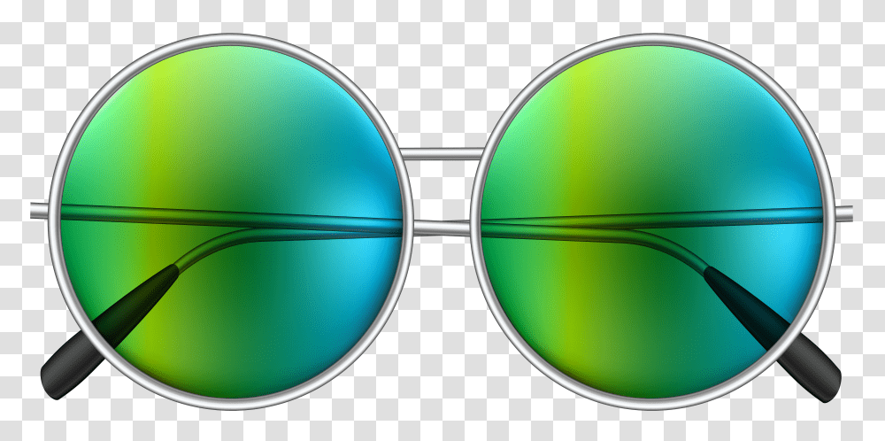 Round Hippie Sunglasses Clip Transparent Png