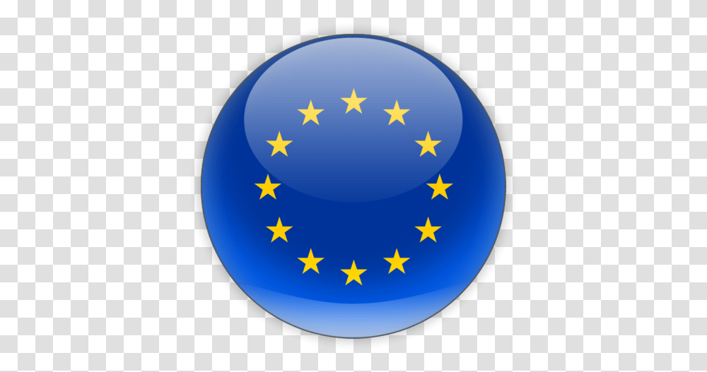 Round Icon Illustration Of Flag European Union American Flag, Symbol, Sphere, Logo, Trademark Transparent Png
