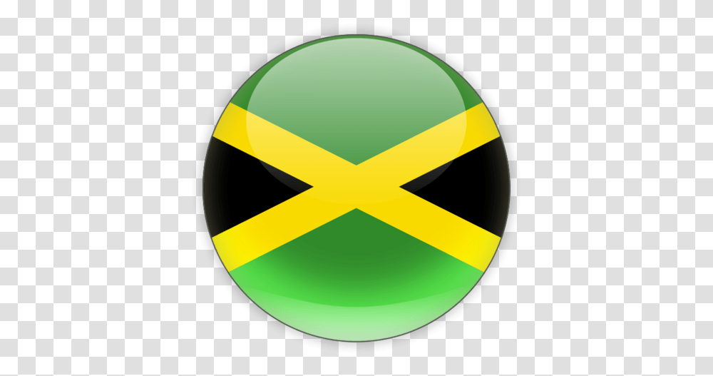 Round Icon Jamaica Flag Circle, Symbol, Logo, Trademark, Light Transparent Png