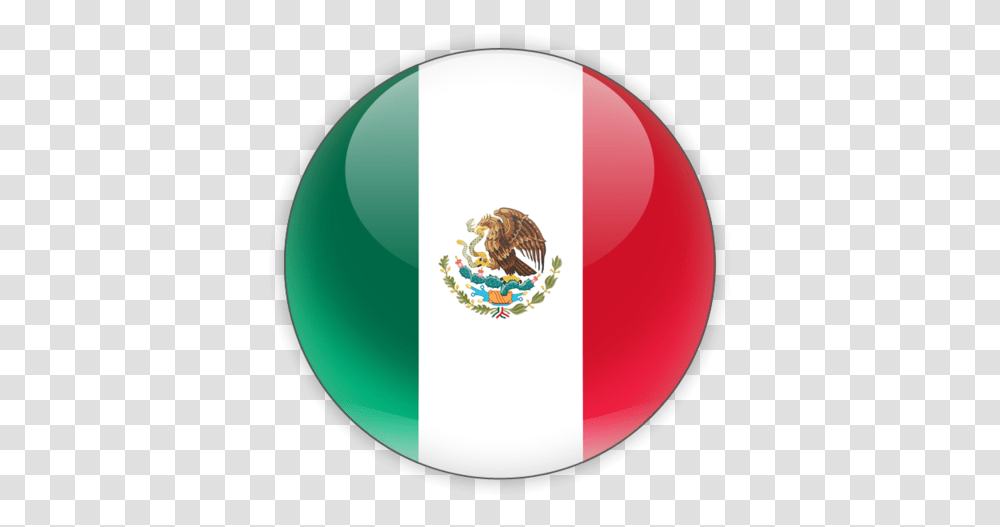 Round Icon Mexico Flag Circle Icon, Logo, Symbol, Balloon, Bird Transparent Png