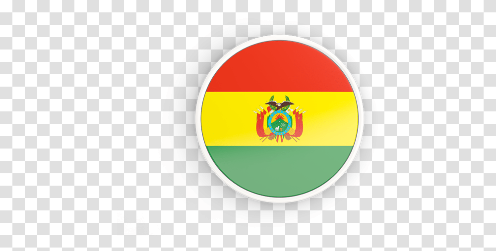 Round Icon With White Frame Bolivia Flag Circle, Label, Text, Logo, Symbol Transparent Png