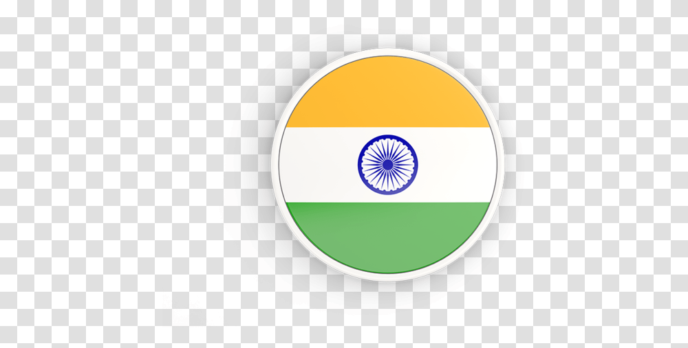 Round Icon With White Frame India Round Flag, Logo, Trademark Transparent Png