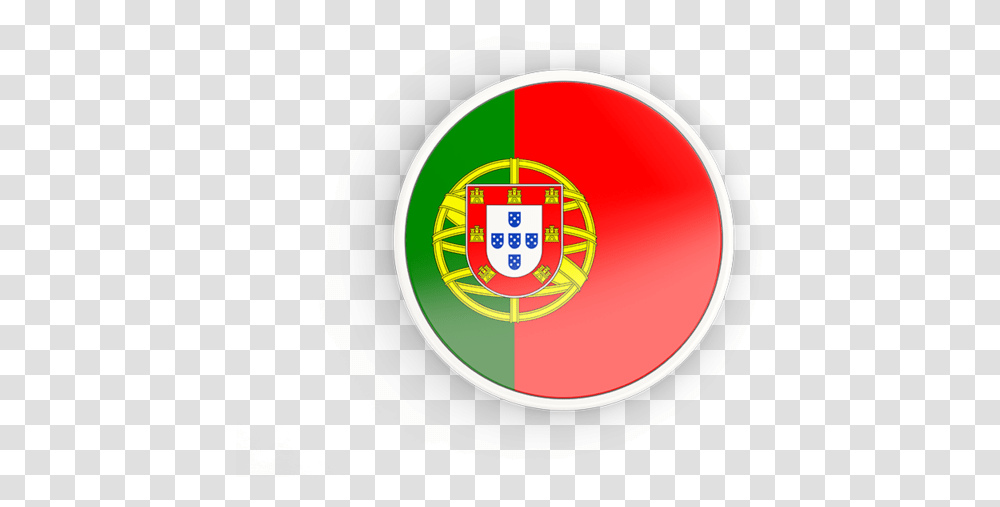 Round Icon With White Frame Portugal Flag Circle, Logo, Trademark, Security Transparent Png