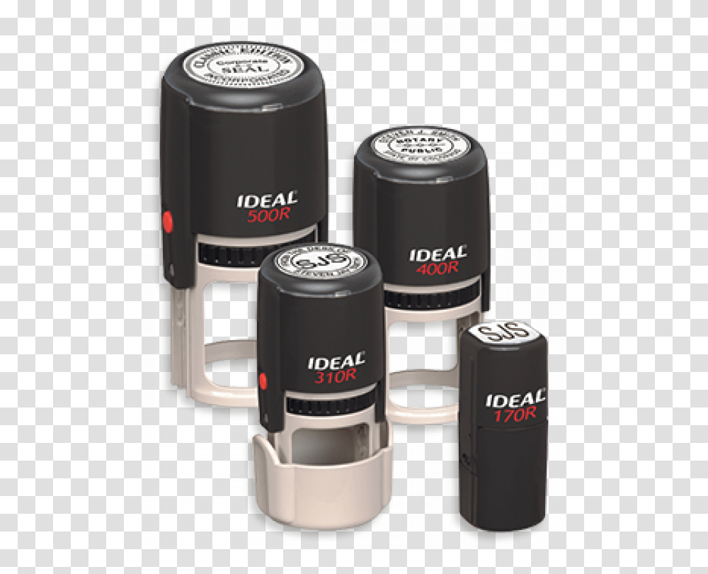 Round Ideal By Trodat Stampsquottitlequotround Ideal By Round Self Inking Stamp, Cylinder, Barrel, Coffee Cup, Lamp Transparent Png