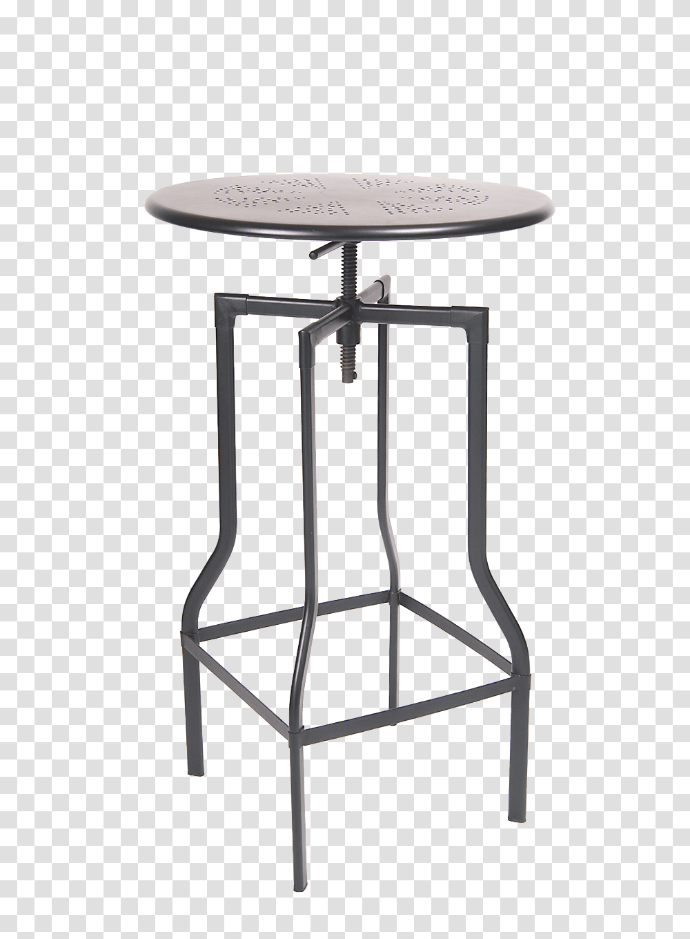 Round Indoor Steel Table In Black Finish, Machine, Scale, Lamp Transparent Png
