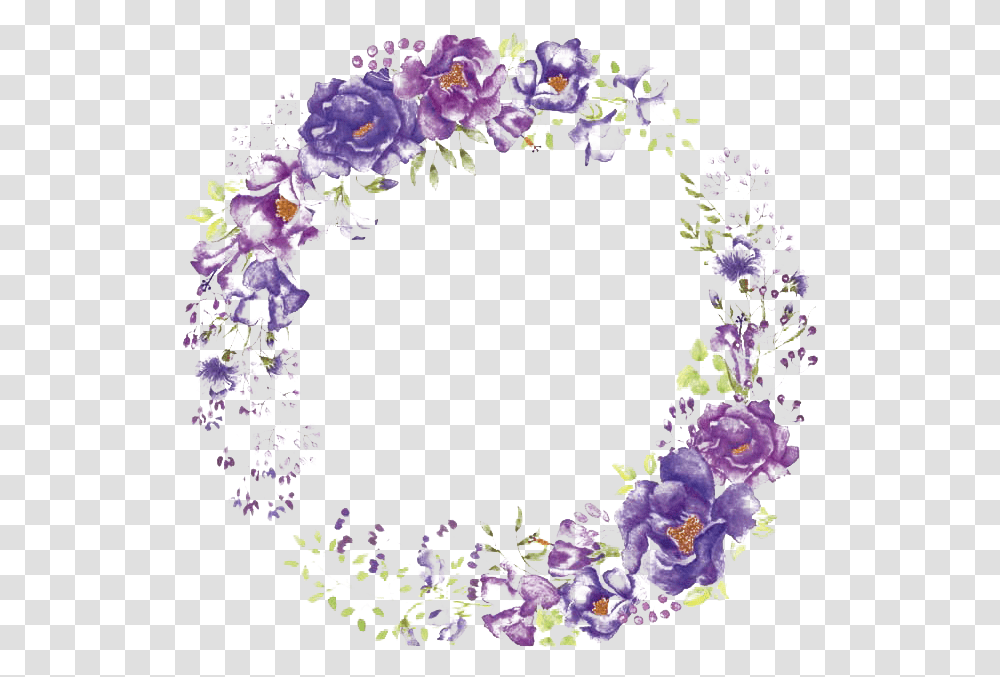 Round Lilac Wreath Image Arts Lilac Flower Wreath, Graphics, Floral Design, Pattern Transparent Png