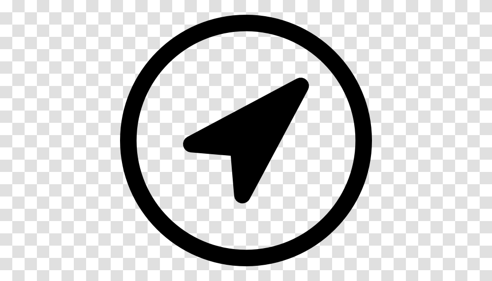 Round Location Indicator, Sign, Road Sign, Triangle Transparent Png