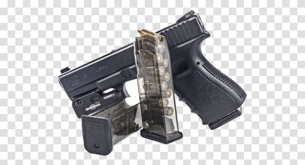 Round Magazines Illegal In California Glock 19 Magazine, Handgun, Weapon, Weaponry Transparent Png